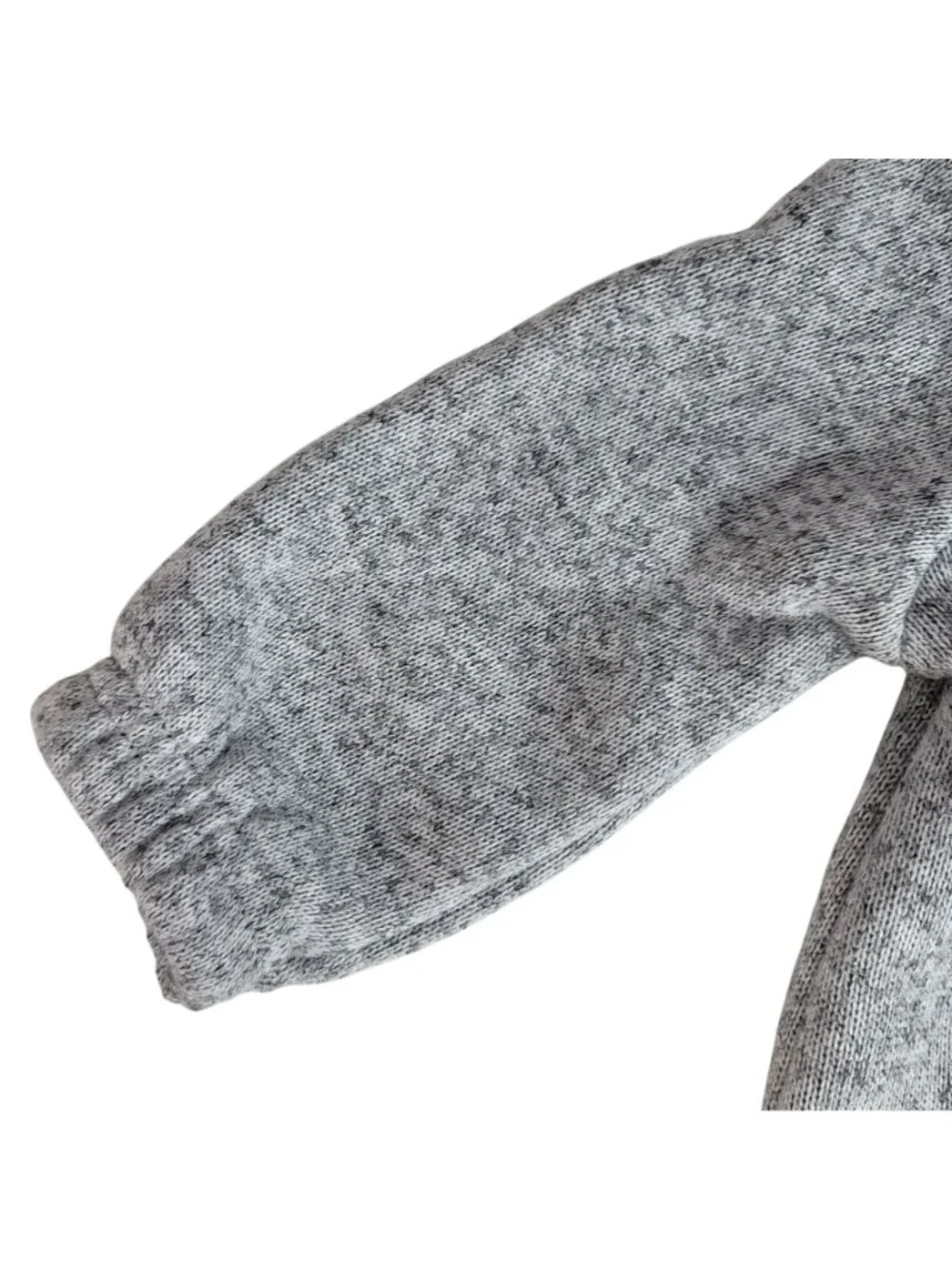 Carter's Just One You Fleece Lined One Piece Gray 3M Snaps Long Sleeve Sweater